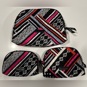 Vera Bradley Northern Stripes Cosmetic Bags - Set of 3